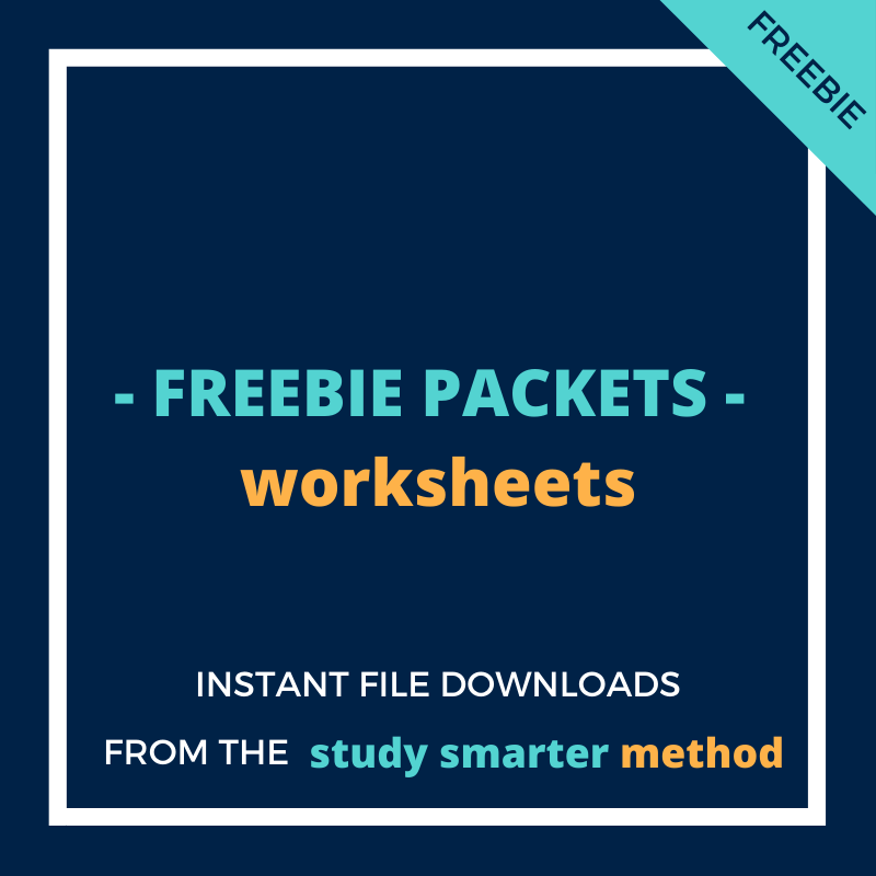 Study Smarter Method for the RD Exam - Freebie Worksheets