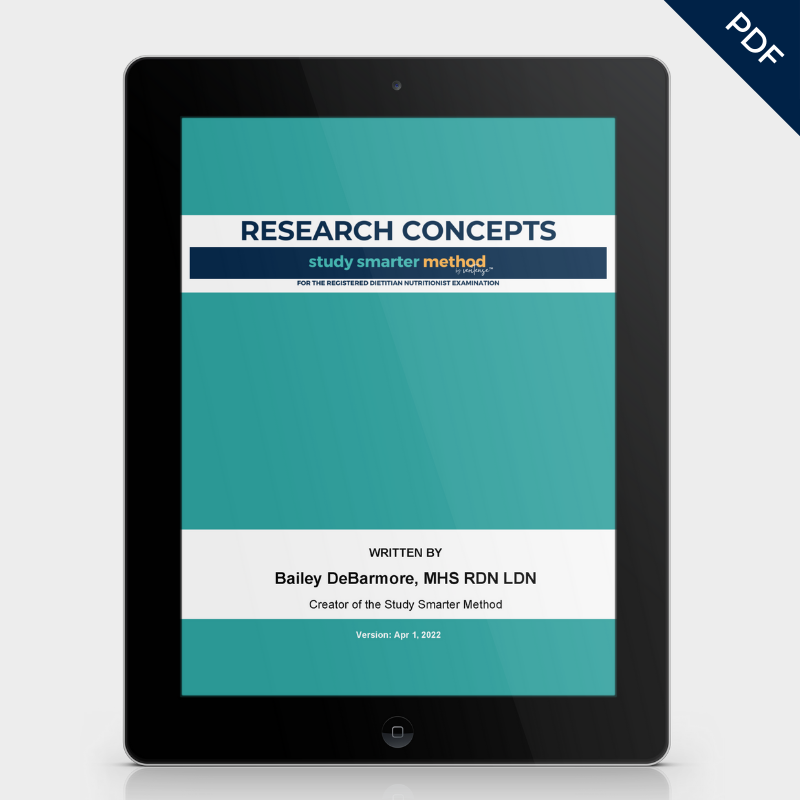 Research Concepts Study Guide